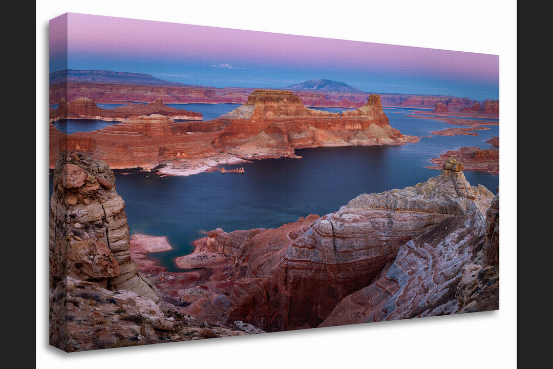 Alstrom Point at Sunset, Lake Powell, UT - Canvas Gallery Wrap