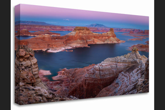 Alstrom Point at Sunset, Lake Powell, UT - Canvas Gallery Wrap