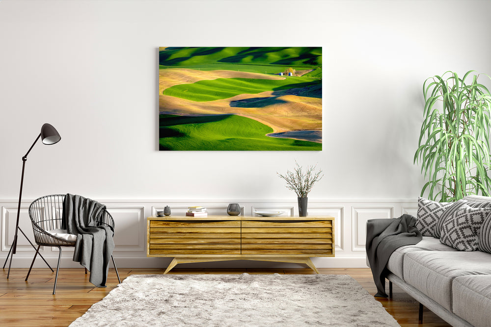 Palouse Hills from Steptoe Butte, WA - Metal Print
