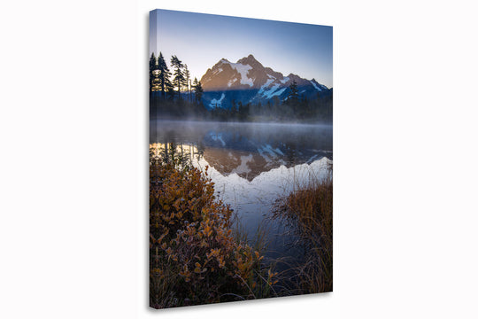Mount Shuksan Reflection in Autumn, WA - Canvas Gallery Wrap