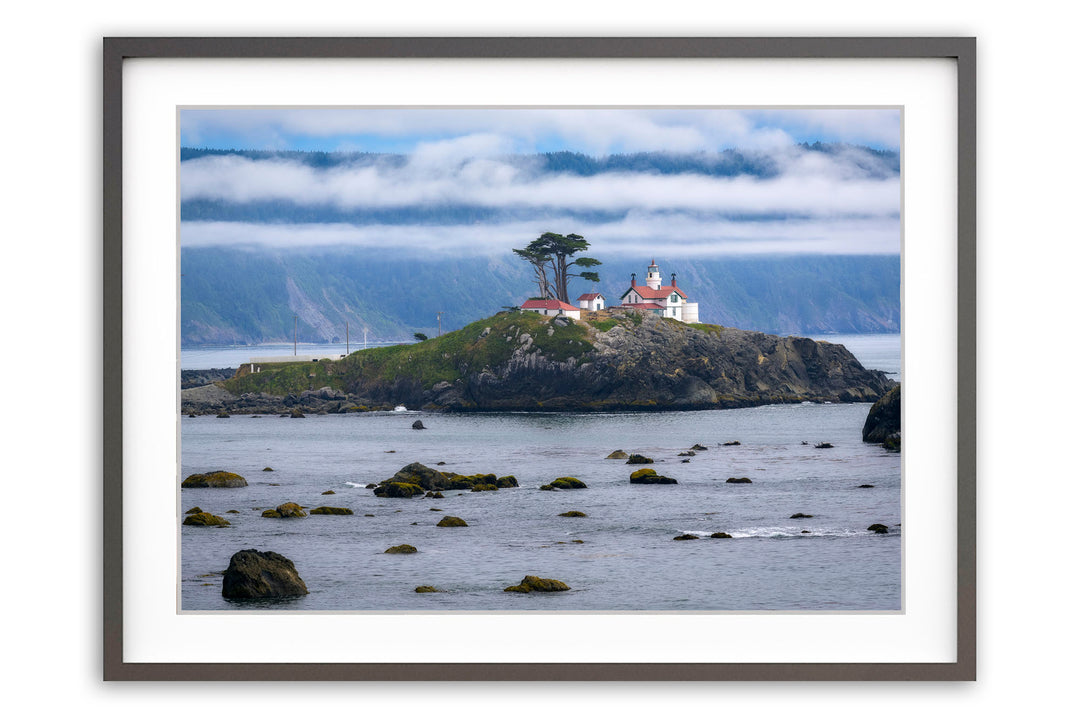 Battery Point Lighthouse, Crescent City, CA - Framed Lustre Print