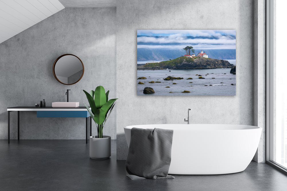 Battery Point Lighthouse, Crescent City, CA - Metal Print