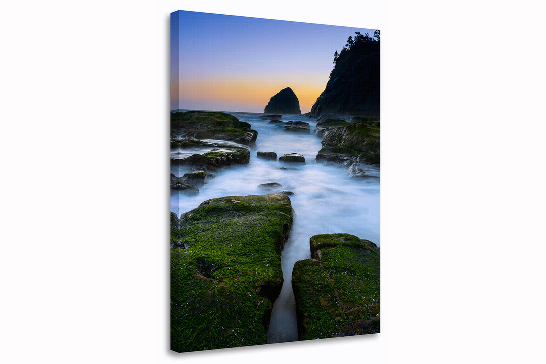 Cape Kiwanda at Dusk, Oregon Coast - Canvas Gallery Wrap