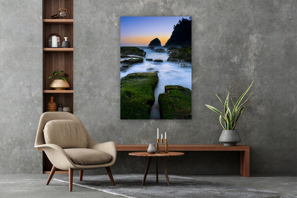 Cape Kiwanda at Dusk, Oregon Coast - Metal Print