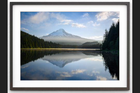 Mount Hood Reflecting in Trillium Lake, OR - Framed Lustre Print
