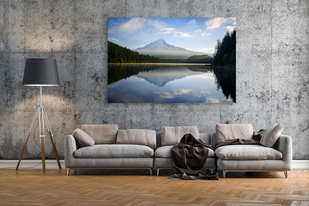 Mount Hood Reflecting in Trillium Lake, OR - Metal Print