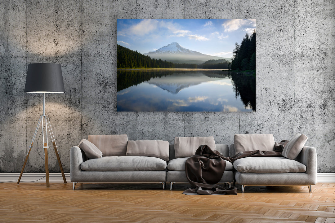 Mount Hood Reflecting in Trillium Lake, OR - Metal Print