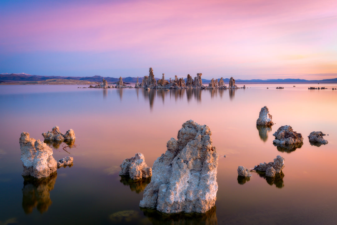 Pink Sunset over Mono Lake, CA