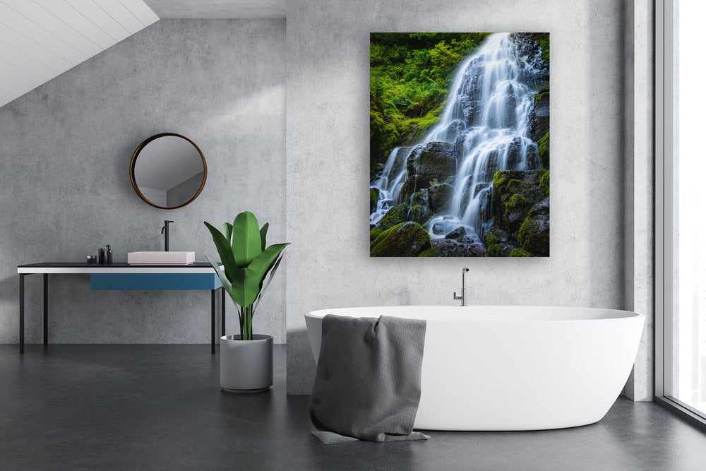 Fairy Falls, Columbia River Gorge, OR - Metal Print