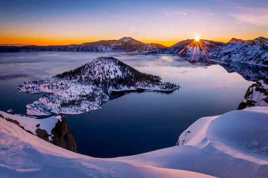 Sunrise at Crater Lake National Park, OR