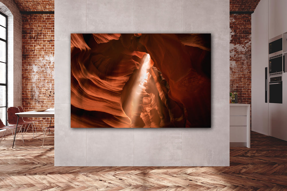 Antelope Canyon Godbeam, Page, AZ - Metal Print