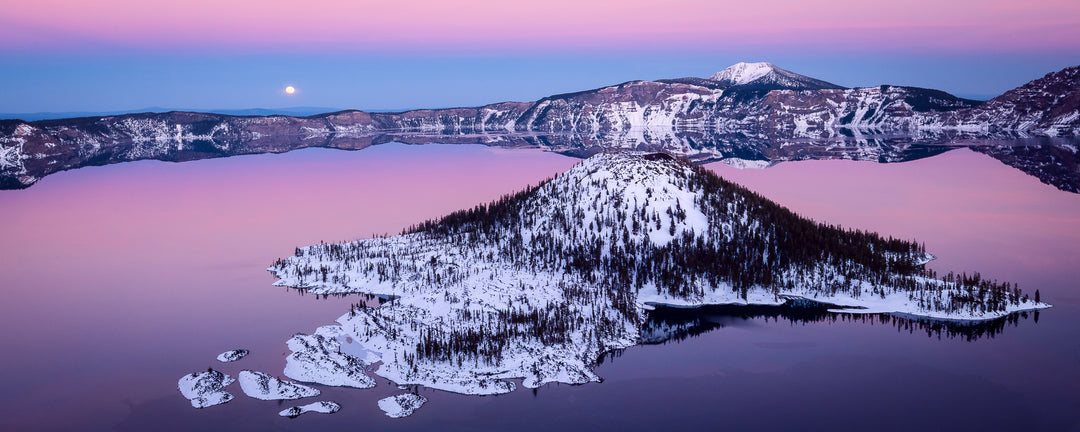 Full Moon Over Wizard Island, Crater Lake National Park, OR