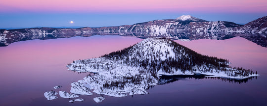 Full Moon Over Wizard Island, Crater Lake National Park, OR