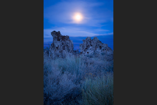 Moonrise over Tufas near Mono Lake, CA
