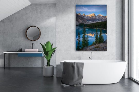 Moraine Lake at Sunrise, Banff National Park, AB - Metal Print
