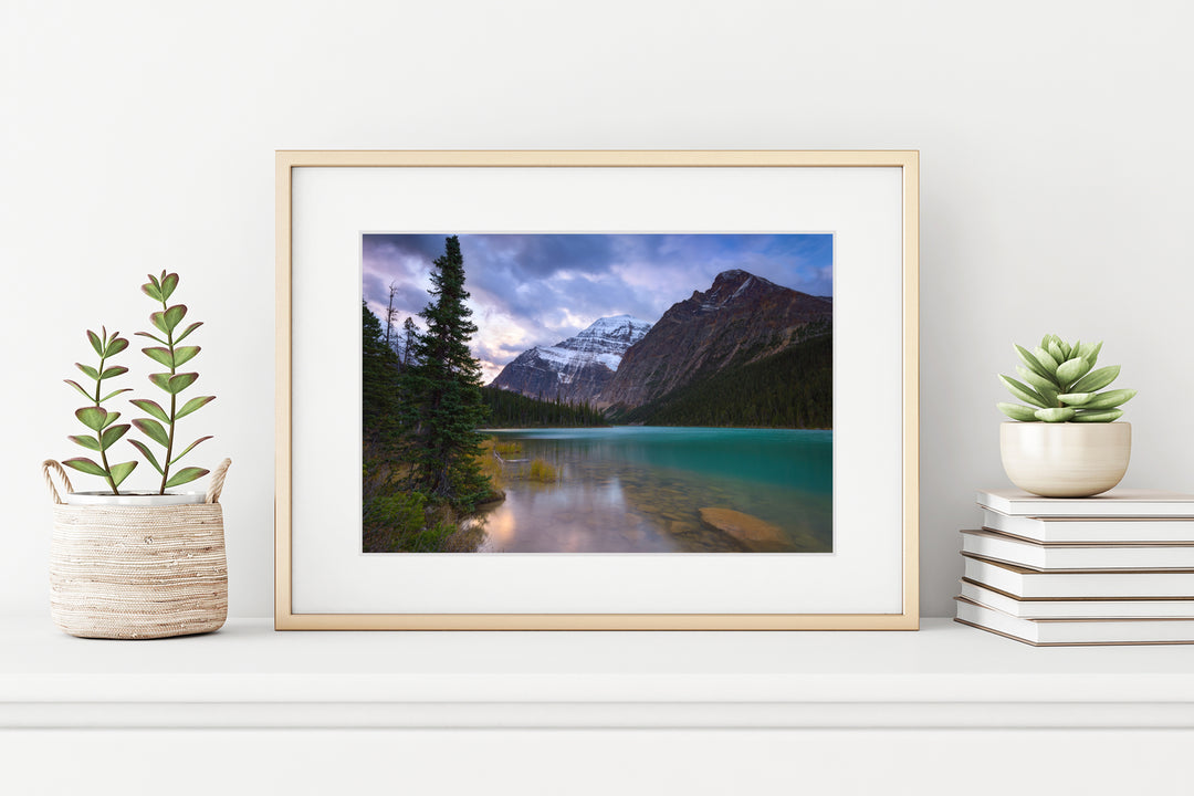 Mount Edith Cavell, Jasper National Park, AB - Framed Lustre Print