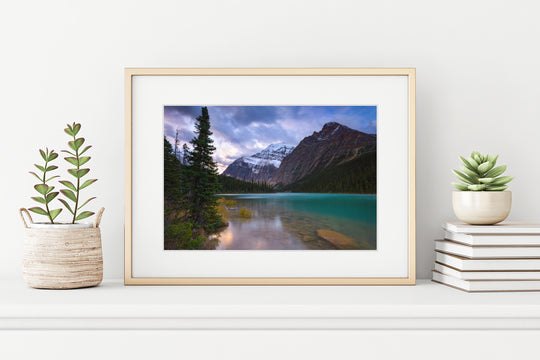 Mount Edith Cavell, Jasper National Park, AB - Framed Lustre Print