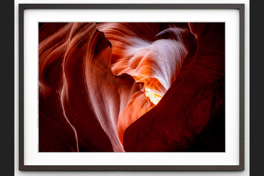 Heart of the Desert, Antelope Canyon, AZ - Framed Lustre Print