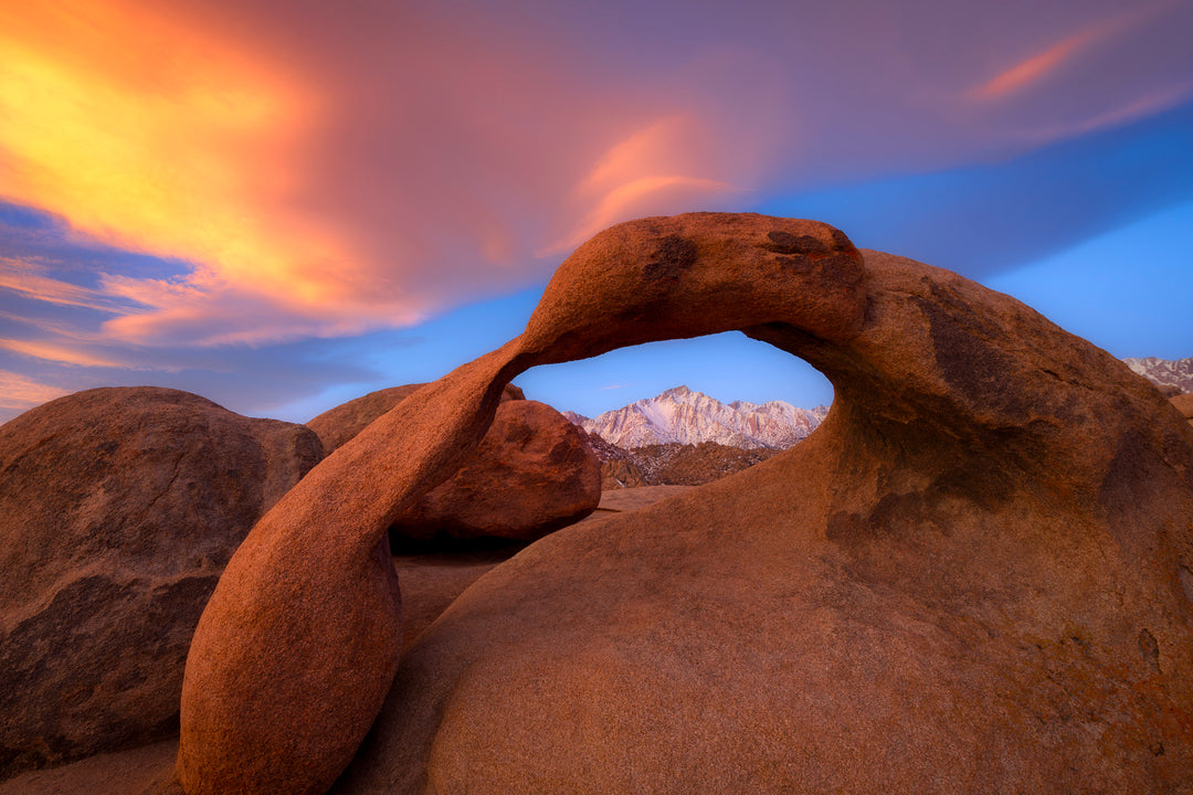 Mobius Arch and Lone Pine Peak, Eastern Sierra, CA