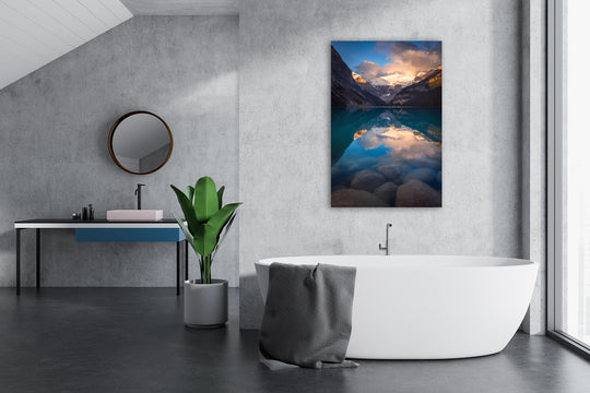 Mount Victoria Reflected in Lake Louise, Banff, AB - Metal Print