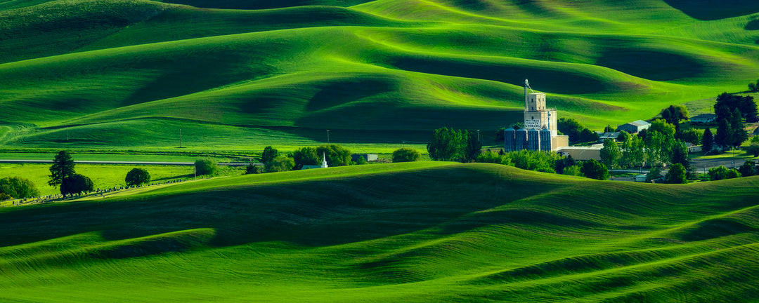 Grain Elevator in the Palouse Hills, WA