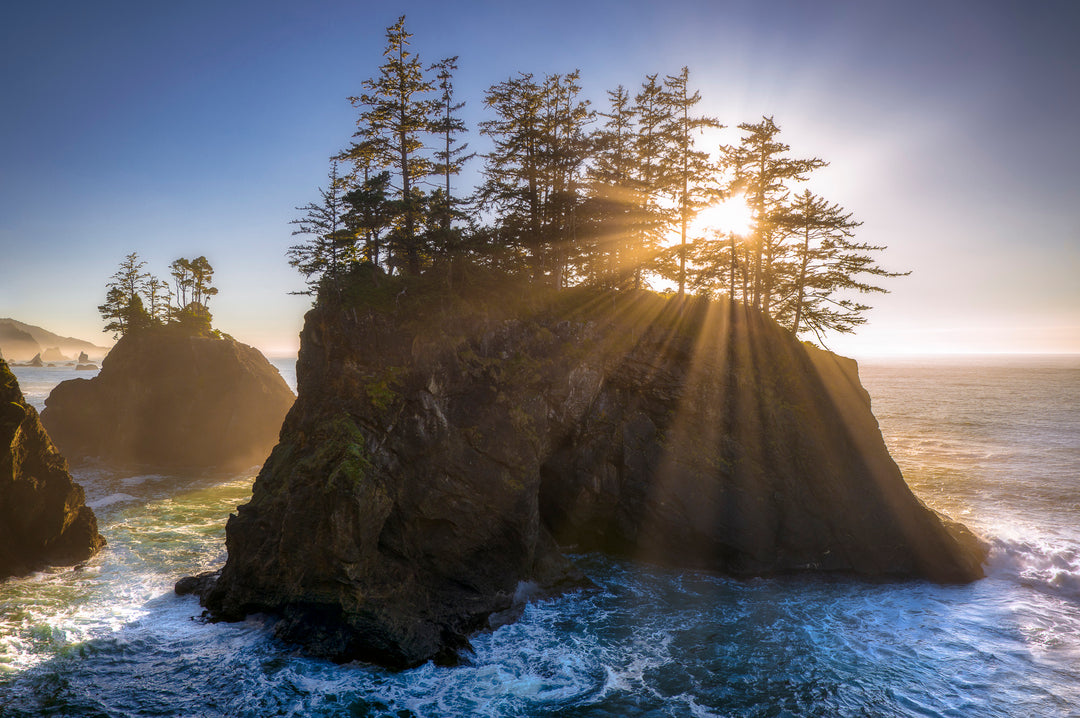Sunbeams and Sea Stacks, Southern Oregon Coast