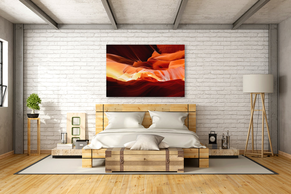 Abstract of Sandstone, Antelope Canyon, AZ - Metal Print