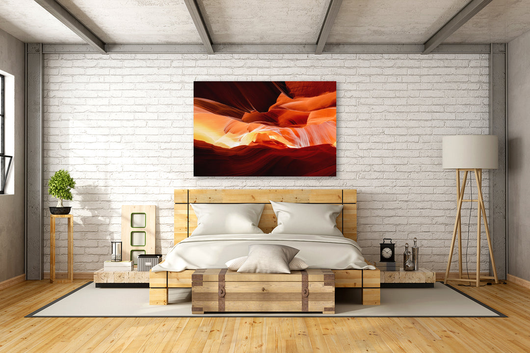 Abstract of Sandstone, Antelope Canyon, AZ - Metal Print
