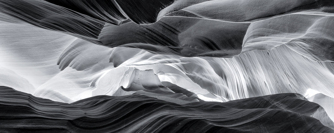 Black & White Sandstone Abstract, Antelope Canyon, AZ