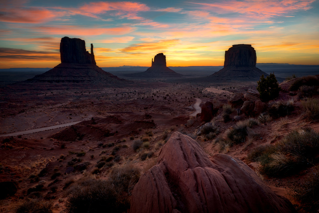 The Mittens at Sunrise, Monument Valley, AZ