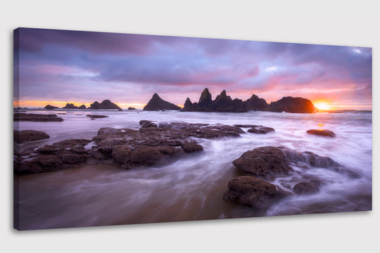 Seal Rock Sunset, Oregon Coast - Canvas Gallery Wrap