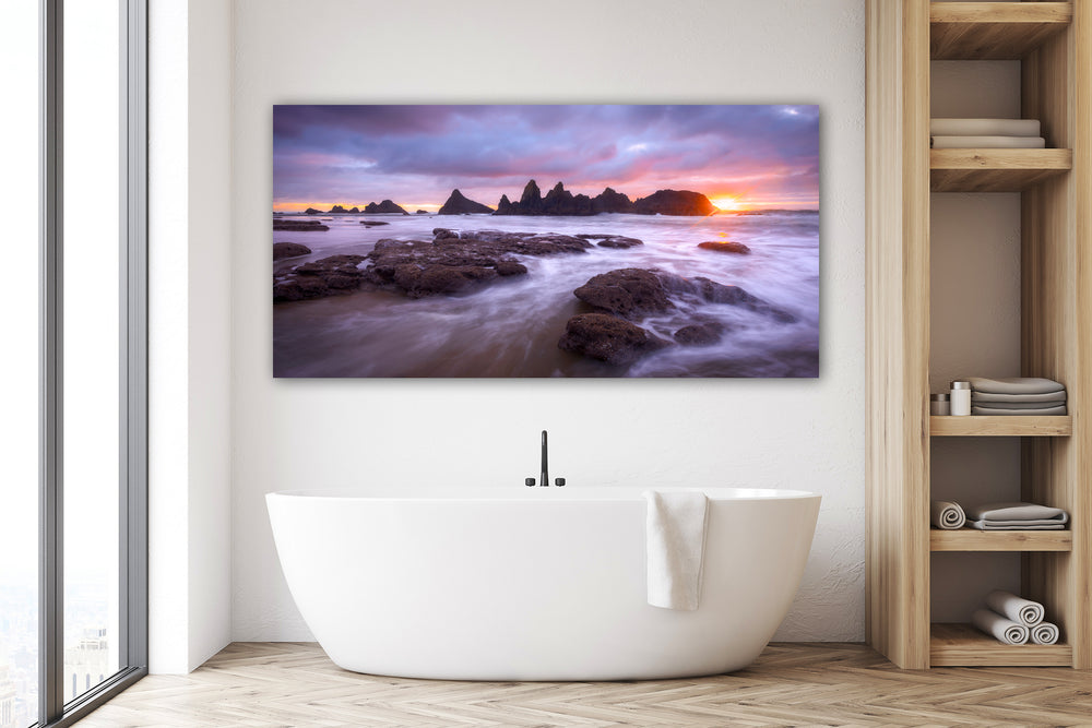Seal Rock Sunset, Oregon Coast - Metal Print