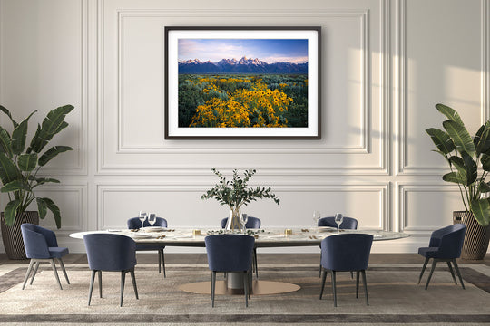 Teton Range and Wildflowers, Wyoming (Horizontal)
