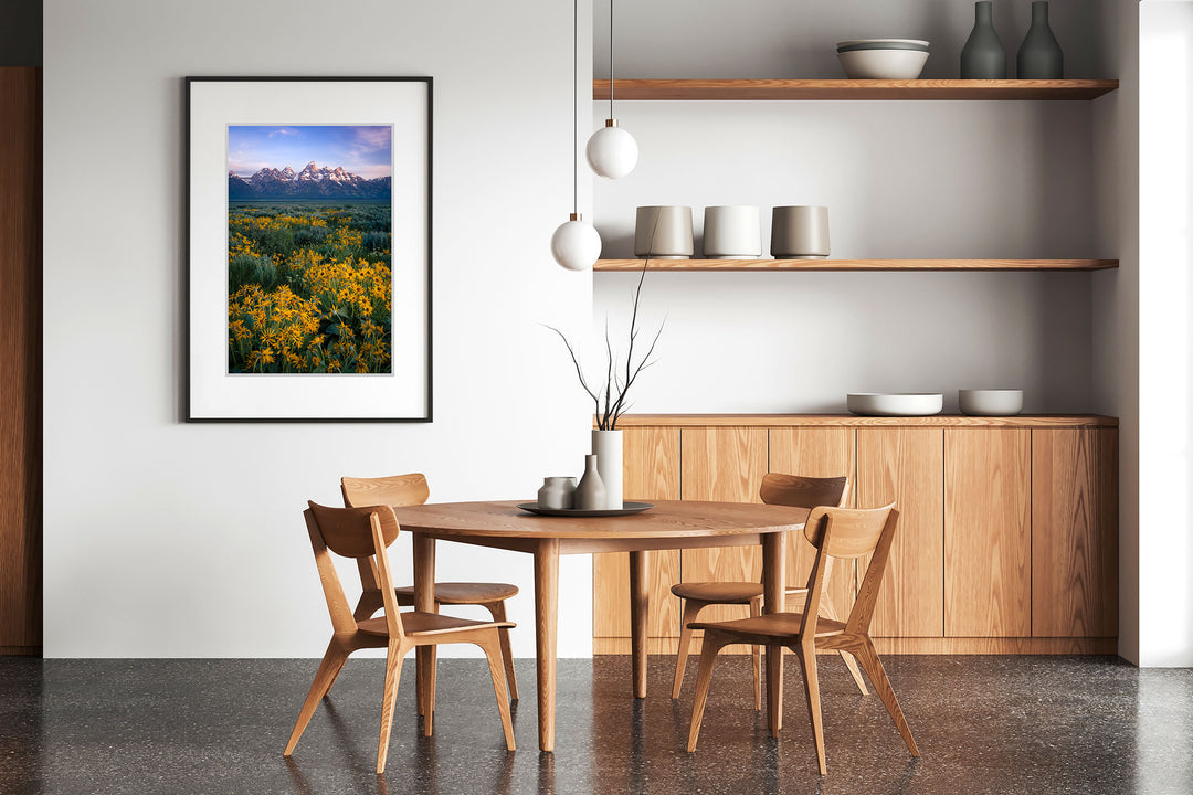 Teton Range and Wildflowers, Wyoming (Vertical)