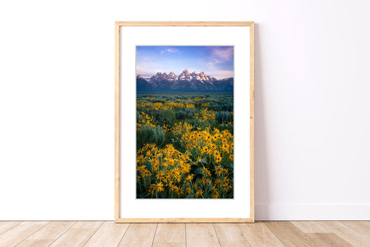 Teton Range and Wildflowers, Wyoming (Vertical)