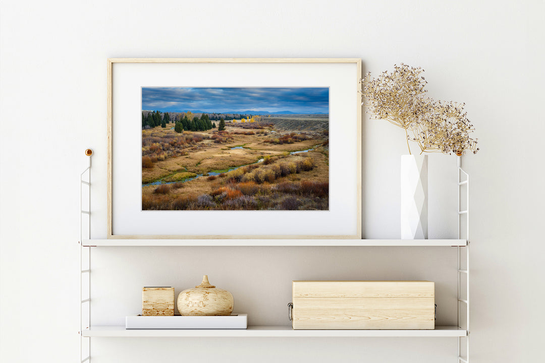 Blacktail Ponds Overlook, Grand Teton National Park, WY - Framed Lustre Print