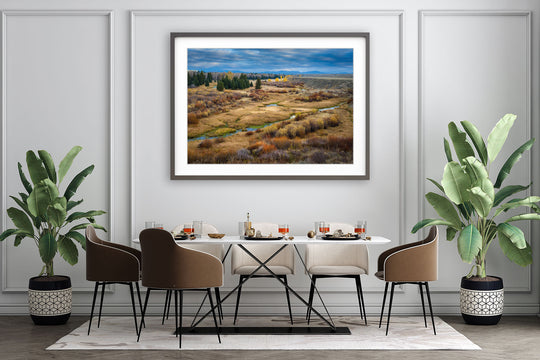Blacktail Ponds Overlook, Grand Teton National Park, WY - Framed Lustre Print on Wall