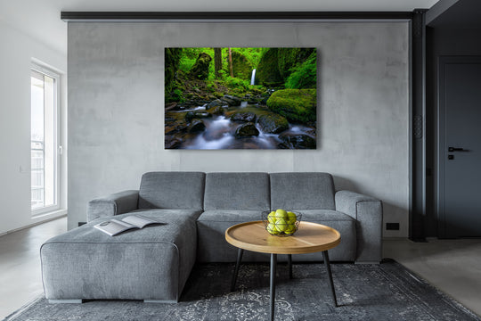 Mossy Grotto Falls, Columbia River Gorge, OR - Metal Print
