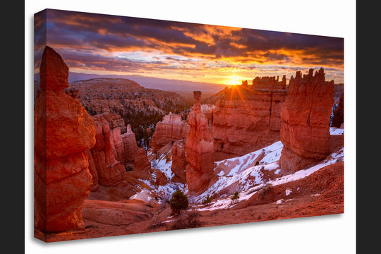 Thor's Hammer at Sunrise, Bryce Canyon National Park, UT - Canvas Gallery Wrap