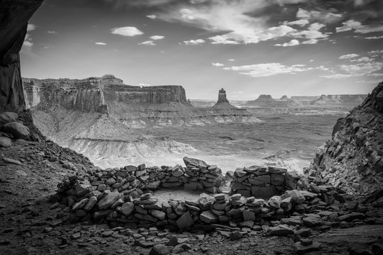 Sandstone Circle Black & White, Moab, UT