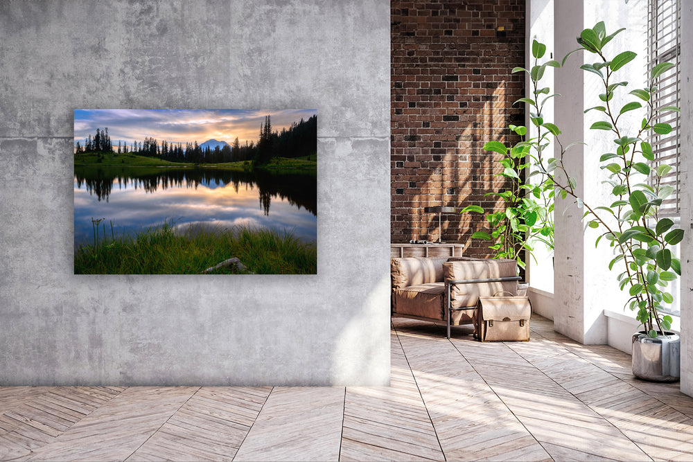 Tipsoo Lake and Mount Rainier, WA - Metal Print