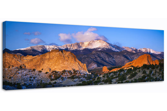 Pikes Peak and Garden of the Gods, CO - Canvas Gallery Wrap