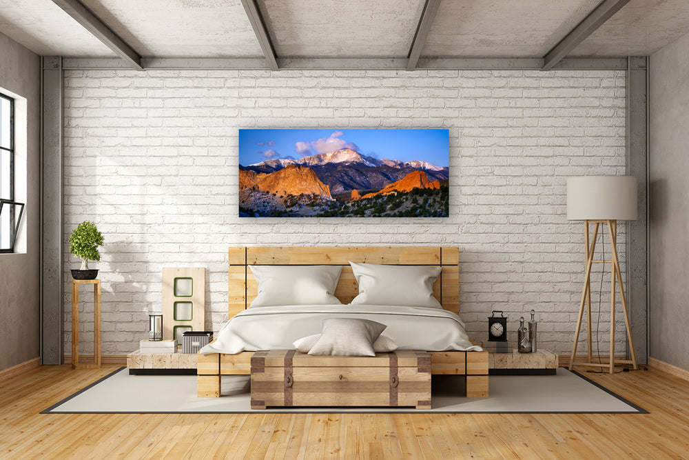 Pikes Peak and Garden of the Gods, CO - Metal Print