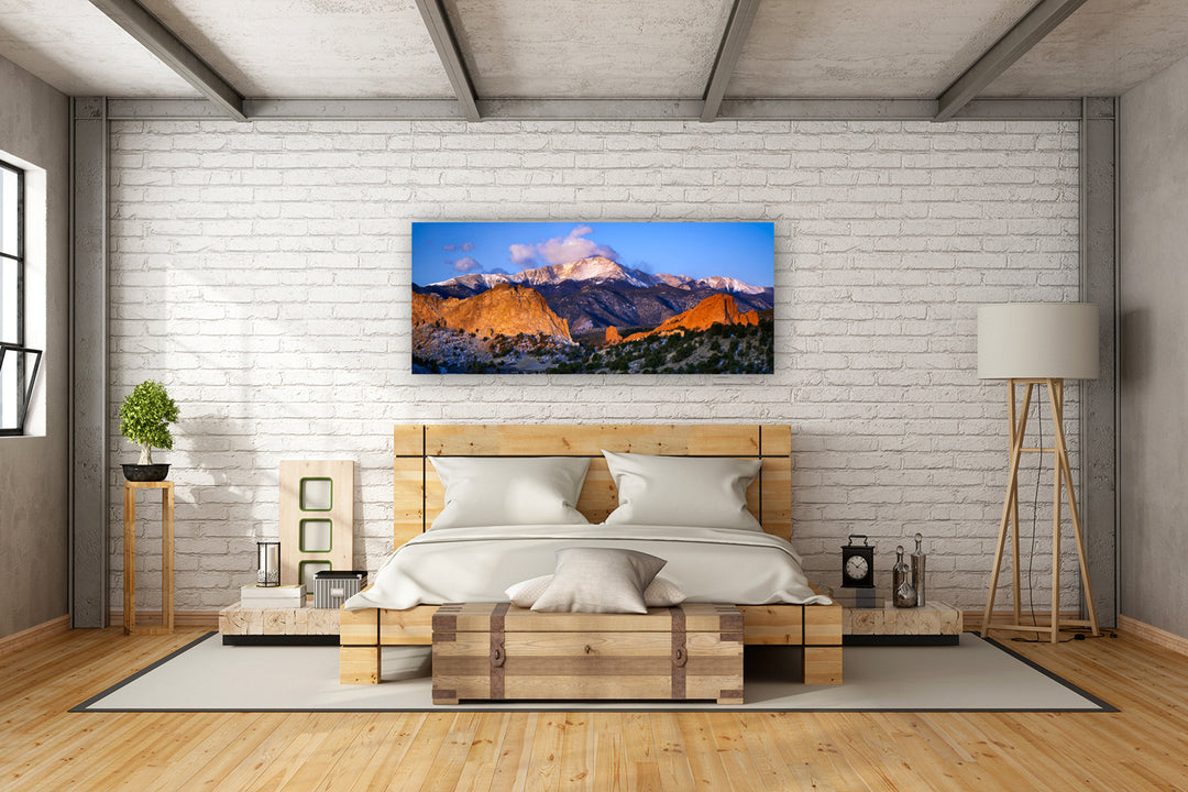 Pikes Peak and Garden of the Gods, CO - Metal Print