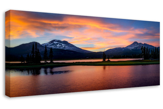 Sunset at Sparks Lake, Bend, OR - Canvas Gallery Wrap