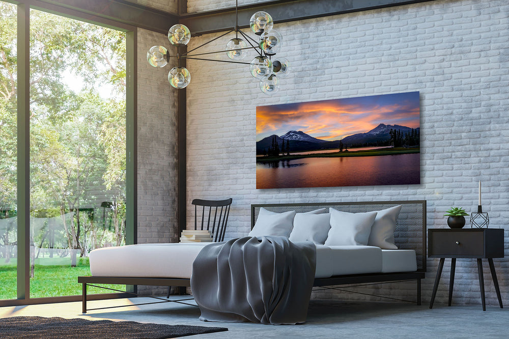 Sunset at Sparks Lake, Bend, OR - Metal Print