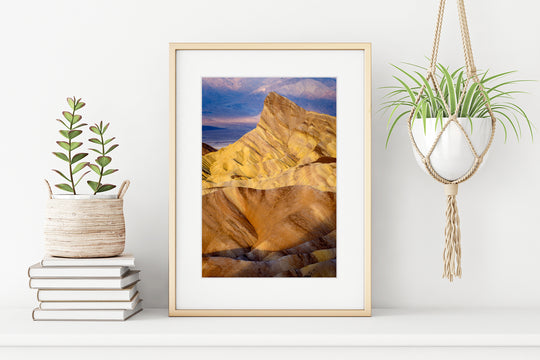 Zabriskie Point, Death Valley National Park, CA - Framed Lustre Print