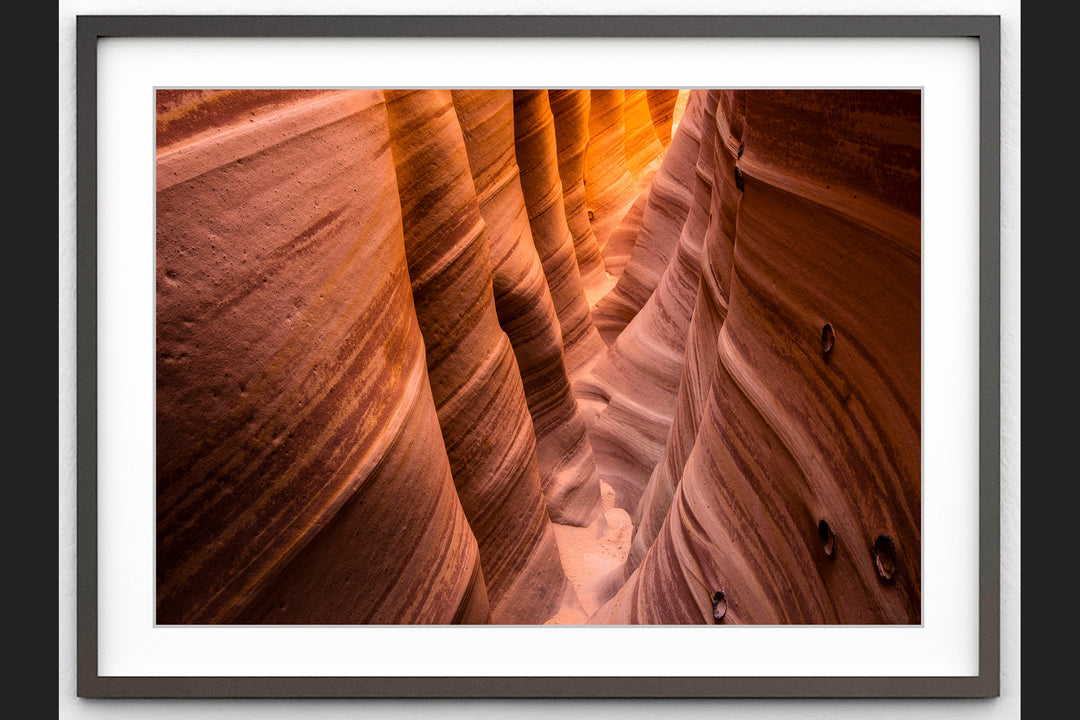 Zebra Slot Canyon, Escalante National Monument, UT - Framed Lustre Print